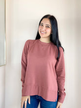 Softest Fleece Raglan Side Slit Sweatshirt